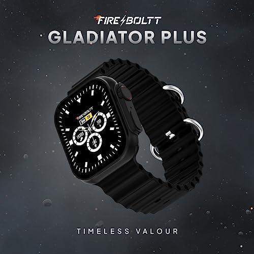 Fire-Boltt Newly Launched Gladiator + 1.96” AMOLED Display Luxury Smartwatch, Rotating Crown, 115+ Sports Modes & Bluetooth Calling, AI Voice Assistant, Gaming - Triveni World