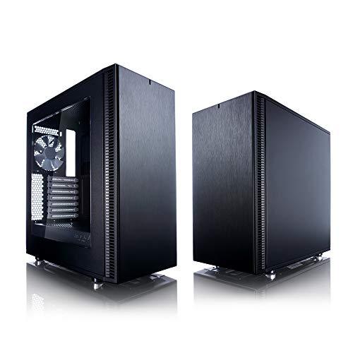 Fractal Design Define C ATX Mid-Tower Gaming Cabinet Case with Two Pre-Installed Dynamic X2 GP-12 Fans and Easy Clean Filters (FD-CA-DEF-C-BK), Black