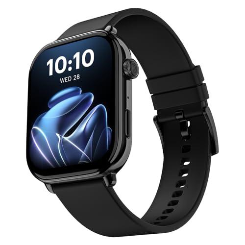 Noise Pulse 4 Max Smart Watch with AI Create (India's 1st Ever with Unlimited Watch Faces), AI Search, 1.96" AMOLED Display, Functional Crown, Premium Metallic Finish, Health Suite (Jet Black)