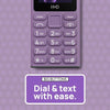 HMD 105 Keypad Phone with Built-in UPI App, Phone Talker, Long-Lasting Battery, Wireless FM Radio | Purple