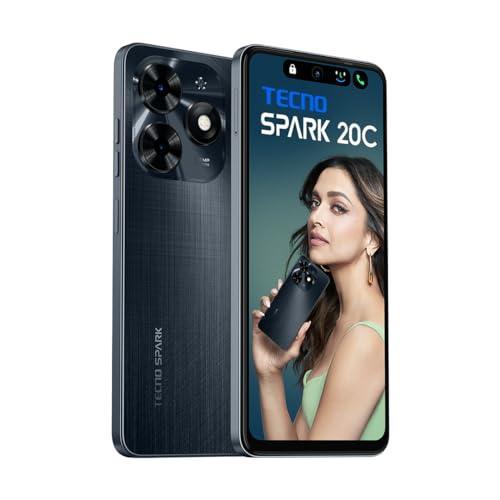 TECNO Spark 20C | Gravity Black, (16GB*+128GB) | 50MP Main Camera + 8MP Selfie | 90Hz Dot-in Display with Dynamic Port & Dual Speakers with DTS | 5000mAh Battery |18W Type-C | Helio G36 Processor - Triveni World