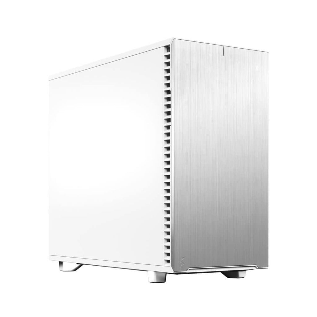 Fractal Design Define 7 White Solid E-ATX Mid-Tower Gaming Cabinet Case with Three Pre-Installed Dynamic X2 GP-14 Fans and Anodized Aluminum Front Panel (FD-C-DEF7A-09)