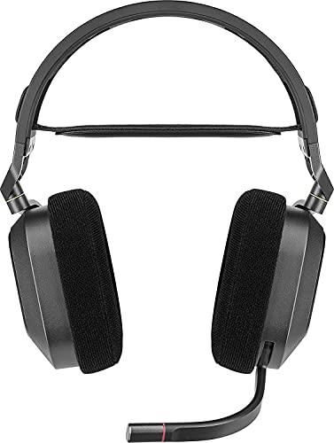 Corsair HS80 RGB Wireless Premium Gaming On Ear Headset with Dolby Atmos Audio (Low-Latency, Omni-Directional Microphone, 60ft Range, Up to 20 Hours Battery Life, PS5/PS4 Wireless Compatibility) Black