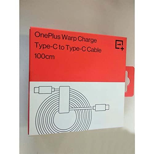 OnePlus Warp Charge Type-C To Type-C Cable 100Cm, Compatible With Smartphone, Red,White