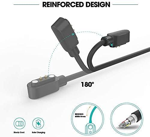 Sounce Smartwatch USB All Type Charging Cable Compatible With boAt, Fire Boltt, Noise, Dizo, beatXP, fast-track, pTron & All 2 Pin Charger Watches (Cable Only)