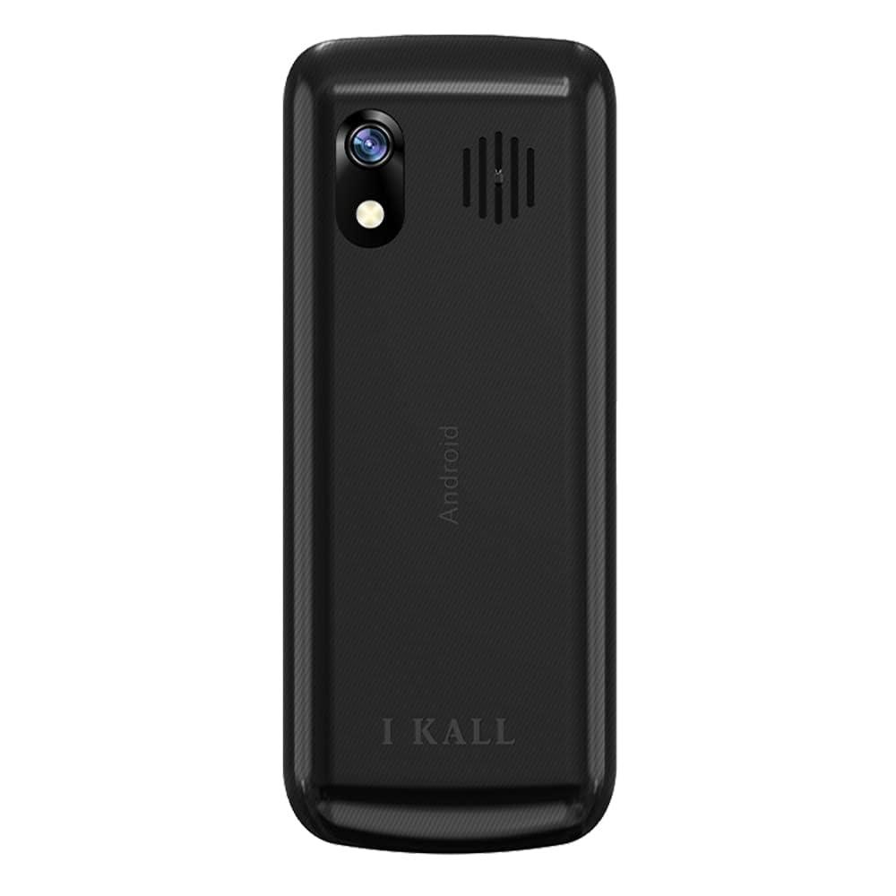 IKALL K555 Android Mobile Dual Mode Touchscreen and Keypad | 4G Sim Connectivty | WiFi | 2.8" Display, 2GB Ram 16GB Storage | Pre-Installed App - WhatsApp, Facebook, YouTube and Instagram (Black)