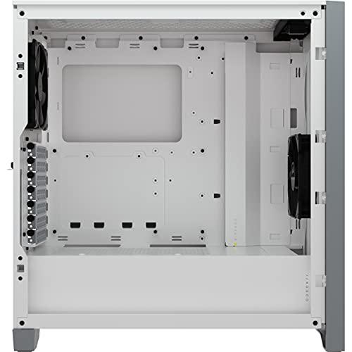 Corsair 4000D Airflow Tempered Glass Mid-Tower ATX Computer Case/Gaming Cabinet - White - CC-9011201-WW