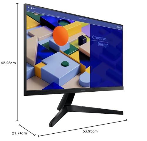 Samsung 24-inch (60.46cm) FHD Flat 1,920 x 1,080 Monitor, IPS, 75 Hz, Bezel Less Design, AMD FreeSync, Flicker Free, HDMI, D-sub, (LS24C310EAWXXL, Black)