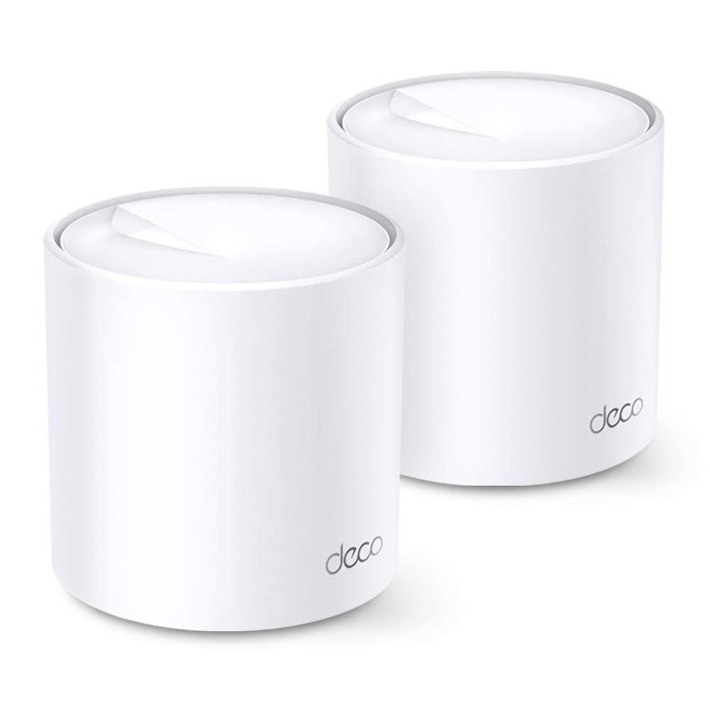 TP-Link Deco X20(2-Pack) AX1800 Whole Home Mesh Wi-Fi System, Next-Gen WiFi 6, Replace Routers and WiFi Extenders, HomeCare Build-in Antivirus, Parental Control, Compatible with Alexa (4000 sq ft)