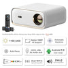 WANBO X5 Projector, Ultra Bright 1100 ANSI, Dual OS - Android + FTS (Certified Netflix, Prime, Hotstar) Native 1080P 4K HDR, 1GB +16GB | Fully Automatic | HDMI ARC | WiFi 6, Dual BT Home Cinema