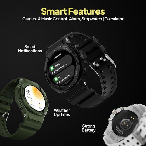 Fire-Boltt Newly Launched Quest Smartwatch 1.39" Full Touch GPS Tracking Smart Watch Bluetooth Calling, 100+ Sports Modes, 360 * 360 Pixel High Resolution, Health Suite & Rugged Outdoor Built - Triveni World