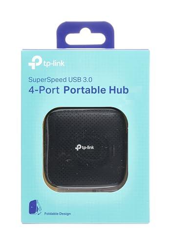 TP-Link UH400 USB 3.0 4-Port Portable Data Hub for Mac, iMac, MacBook Pro Air, Ultrabooks, Tablet, Laptop and Any PC, Windows, Mac OS X and Linux Systems- Black