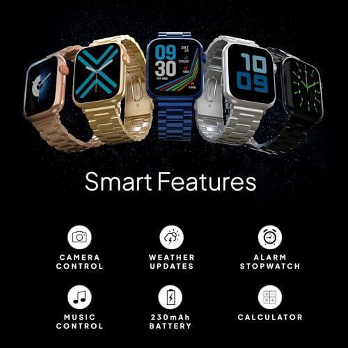 Fire-Boltt Lumos Stainless Steel Luxury Smart Watch with 1.91” Large Display, Bluetooth Calling, Voice Assistant, 100+ Sports Modes - Triveni World