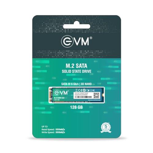 EVM M.2 (2280) 128GB SATA Internal SSD - Read: 520MB/s & Write: 370MB/s - Solid State Drive with 5 Years Warranty (EVMM2/128GB)