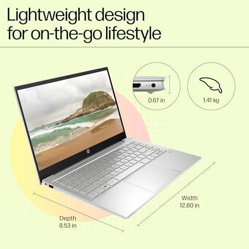 HP Pavilion 14 12th Gen Intel Core i7 16GB SDRAM/1TB SSD 14 inch(35.6cm) FHD,IPS,Micro-Edge Display/Intel Iris Xe Graphics/B&O/Win 11/Alexa Built-in/Backlit KB/FPR/MSO 2021/Natural Silver,14-dv2015TU - Triveni World