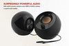 Creative Pebble 2.0 USB-Powered Desktop Speakers with Far-Field Drivers and Passive Radiators for PCs and Laptops (White)