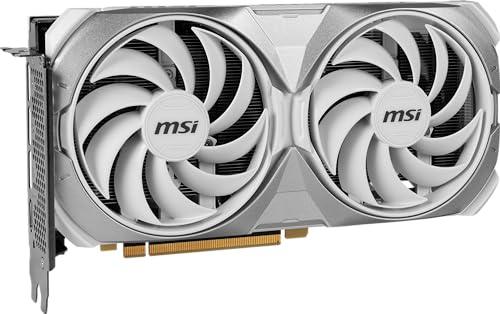 MSI GeForce RTX 4070 Super 12G Ventus 2X White OC Graphic Card - NVIDIA GeForce RTX 4070 Super GPU, 12GB GDDR6X 192-bit Memory, 21 Gbps, PCI Express 4 Interface, Upto 2505 MHz, TORX Fan 4.0