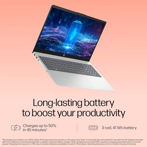 HP Laptop 15, Intel® Core i5-1334U,15.6-inch(39.6 cm),FHD,16GB DDR4,512GB SSD,Dual Speakers,(Windows 11, MSO,Natural Silver, 1.59 kg),15-fd0316TU