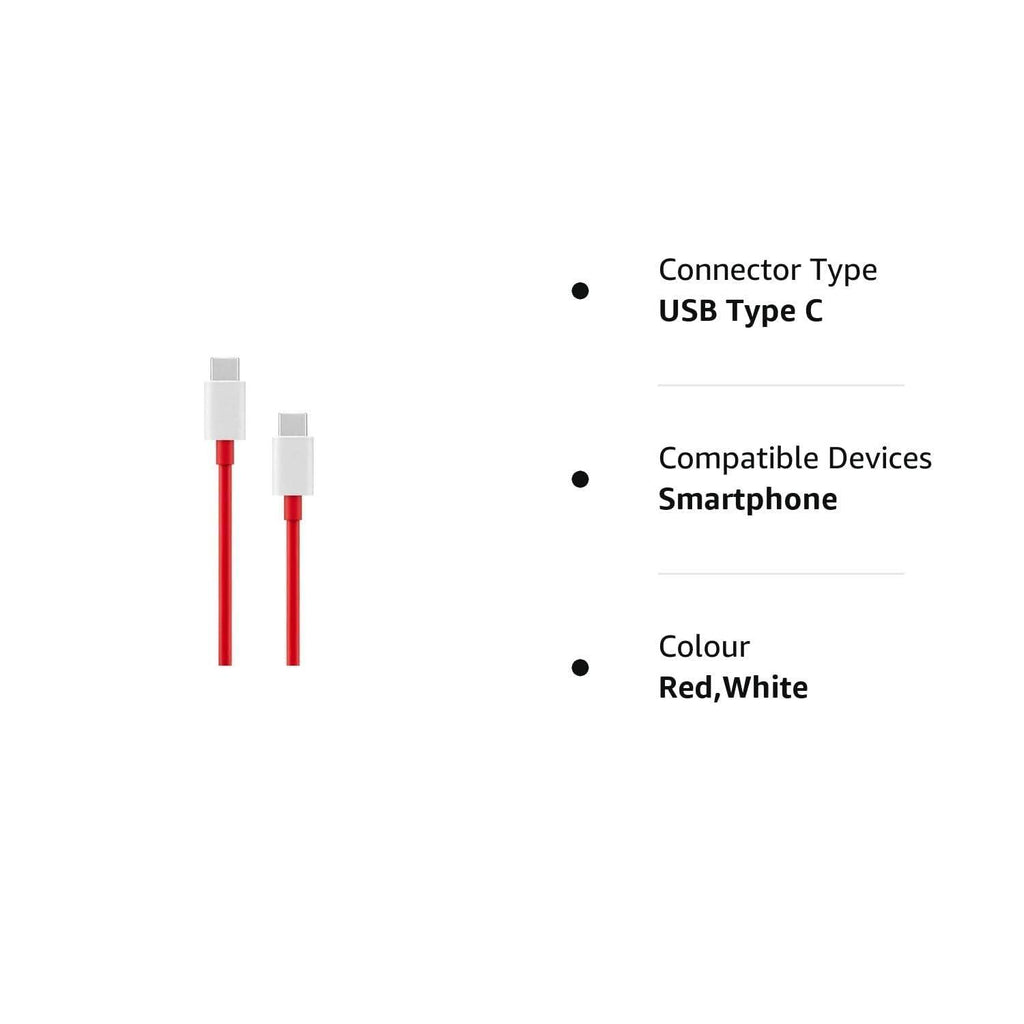 Oneplus 65W SuperVOOC Fastest WARP Charger Power Adapter with Type-C Cable VOOC Dash Warp Compatible with All Type-C Device and Oneplus Mobile 9/9Pro/9R/ 8 /10R/10/Nord (Adapter and Cable) (65W)