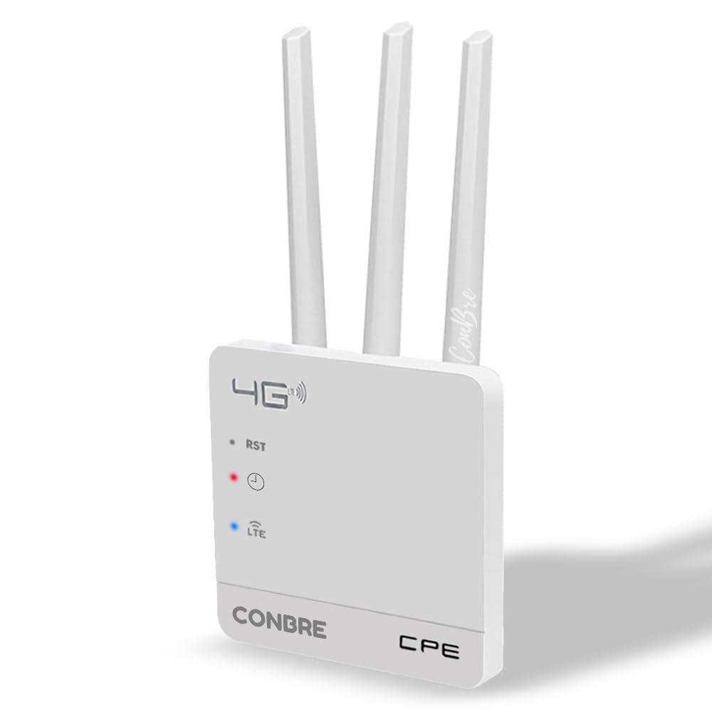 Conbre CPE MT-300H 5G & 4G Mobile Sim Based Wi-Fi Router | Supports Lastest WiFi 6 | Plug and Play | Support,NVR, DVR, WiFi,Camera and All 4G sim WiFi Router