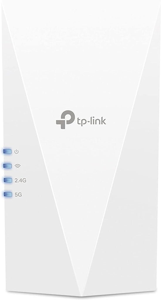 TP-Link AX3000 Mesh Dual Band Wi-Fi 6 Range Extender, Broadband/WiFi Extender, Wireless Booster/Hotspot with 1 Gigabit Port, 160 MHz Channels, Built-in Access Point Mode, Easy Setup (RE700X)