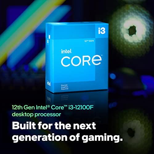 Intel Core i3 12100F 12th Gen Generation Desktop PC Processor 4 CPU with 12MB Cache and up to 4.30 GHz Clock Speed LGA 1700 Socket