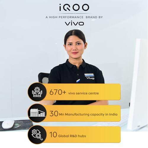 iQOO Z9s Pro 5G (Luxe Marble, 8GB RAM, 256GB Storage) | Snapdragon 7 Gen 3 Processor | 120 Hz Curved AMOLED Display with 4500 nits Local Peak Brightness | 5500 mAh Battery | AI Erase