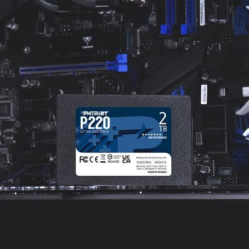 Patriot Memory P220 SATA III SSD 2TB up to 550MT/s 3 Years Warranty Internal Solid State Drive 2.5'' SSD P220S2TB25