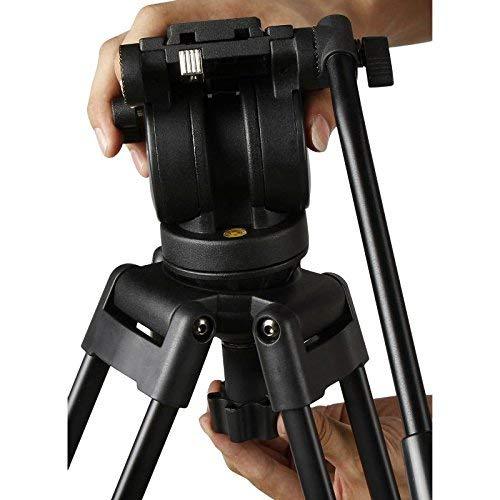 Osaka Pro 650 Plus Heavy Duty Universal Video DSLR Camera Tripod (7 Feet) with Hydraulic Head & Carry Case for Professional Video Cameras (Load Capacity 15 kg)