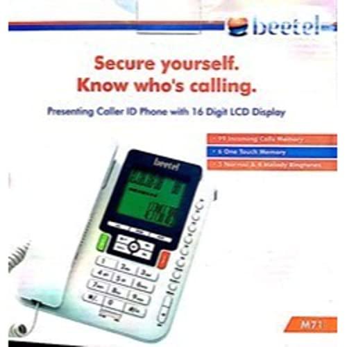 Beetel M71 Corded Landline Phone White