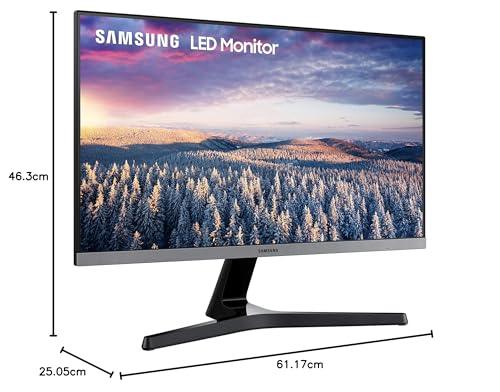 Samsung 27-inch(68.6cm) FHD 1920 x 1080 PixelsMonitor, IPS, 75 Hz, Bezel Less Design, AMD FreeSync, Flicker Free, HDMI, D-sub, (LS27R354FHWXXL, Dark Blue Gray)