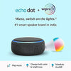 ECHO DOT (BLACK) COMBO WITH WIPRO 9W EASY SET-UP SMART BULB