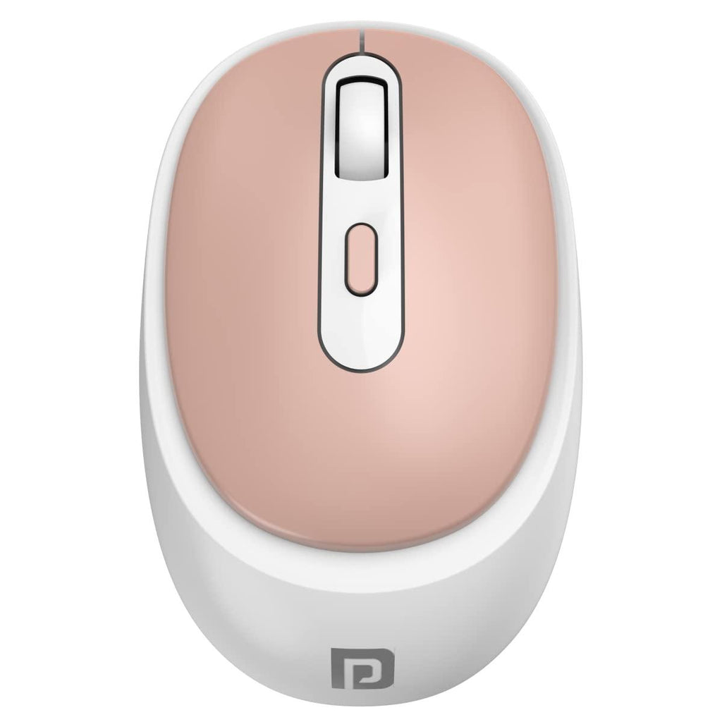 Portronics Toad 27 Wireless Mouse, Silent Buttons, 2.4 GHz with USB Nano Dongle for PC/Mac/Laptop, Auto Power saving Mode, Adjustable DPI Button(Pink)