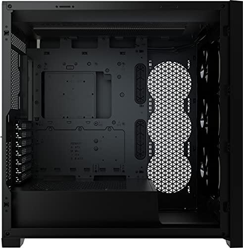 Corsair iCUE 5000X RGB Tempered Glass Mid-Tower ATX Computer Case/Gaming Cabinet - Black - CC-9011212-WW