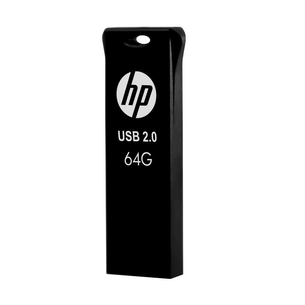 HP v207w 64GB USB 2.0 Pen Drive,Black