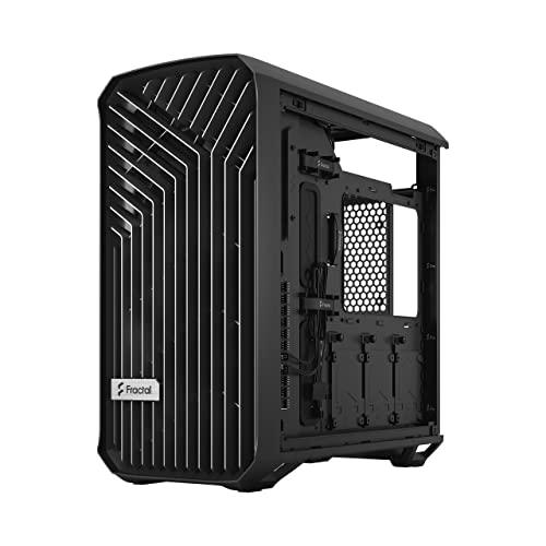 Fractal Design Torrent Compact Black Tempered Glass TG Dark Tint Window High-Airflow Mid Tower Computer Case/Cabinet/Chassis - FD-C-TOR1C-01