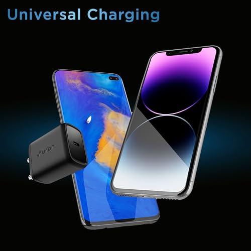 URBN 20W USB C iPhone GaN Charger | 2X Faster Charging | Power Delivery (PD) Adapter | Made in India | iPhone 15/14/13/12/11/Pro/Max/Mini | Samsung Galaxy | OnePlus, Pixel, Mi Redmi & More