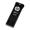 HP v207w 64GB USB 2.0 Pen Drive,Black