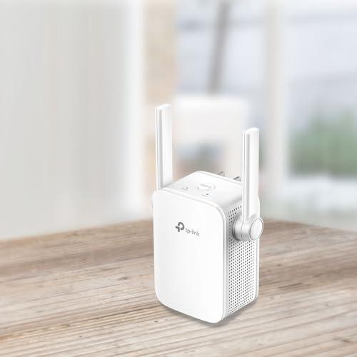 TP-Link TL-WA855RE N300 Mbps Single Band Universal Wireless Range Extender, Broadband/WiFi Extender with 1 Ethernet Port and 2 External Antennas, Plug and Play, Built-in Access Point Mode, White