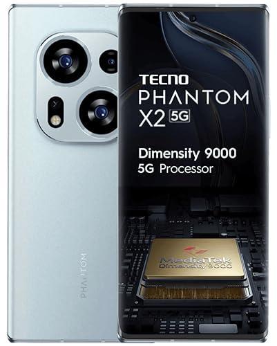 TECNO Phantom X2 5G (Moonlight Silver, 8GB RAM, 256GB Storage) | World's 1st 4nm Dimensity 9000 5G Processor | Curved AMOLED Display | 64MP RGBW Camera | 5GB Memory Fusion | 50% charge in just 20 mins - Triveni World