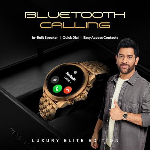 Fire-Boltt Diamond Luxury Stainless Steel Smart Watch with 1.43” AMOLED Screen, 466 * 466 px Resolution, 750 NITS Brightness, Bluetooth Calling, 300 Sports Mode, IP67 Rating - Triveni World