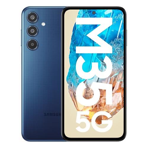 Samsung Galaxy M35 5G (Moonlight Blue,8GB RAM,128GB Storage)| Corning Gorilla Glass Victus+| AnTuTu Score 595K+ | Vapour Cooling Chamber | 6000mAh Battery | 120Hz Super AMOLED Display| Without Charger