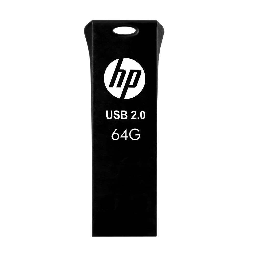 HP v207w 64GB USB 2.0 Pen Drive,Black