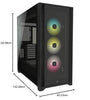 Corsair iCUE 5000X RGB Tempered Glass Mid-Tower ATX Computer Case/Gaming Cabinet - Black - CC-9011212-WW