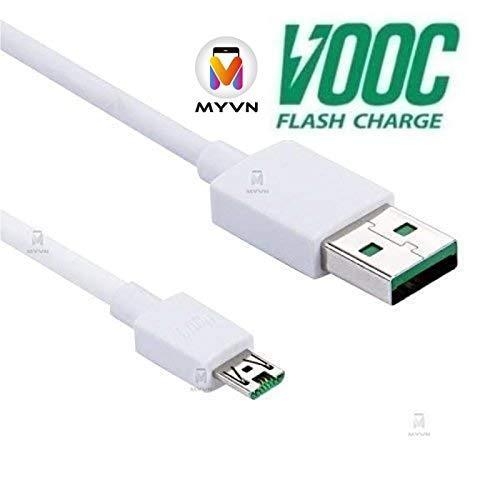 MYVN 20W Flash Super Vooc Micro Usb 7 Pin Data Sync Fast Charging Cable For Cellular Phones Oppo Reno/Oppo F9 Pro/ F11 Pro Upto 4Amp For All Oppo Smartphones