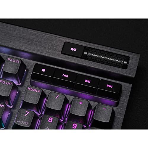 Corsair K70 RGB PRO Wired Mechanical Gaming Keyboard (Cherry MX RGB Red Switches: Linear and Fast, 8,000Hz Hyper-Polling, PBT Double-Shot PRO Keycaps, Soft-Touch Palm Rest) QWERTY, NA - Black