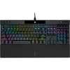 Corsair K70 RGB PRO Wired Mechanical Gaming Keyboard (Cherry MX RGB Red Switches: Linear and Fast, 8,000Hz Hyper-Polling, PBT Double-Shot PRO Keycaps, Soft-Touch Palm Rest) QWERTY, NA - Black