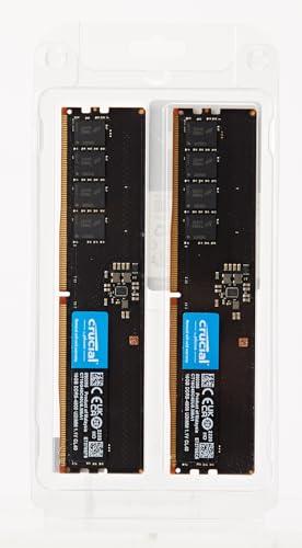 Crucial RAM 32GB Kit (2x16GB) DDR5 4800MHz CL40 Desktop Memory CT2K16G48C40U5