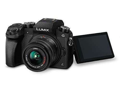 Panasonic LUMIX G7 16.00 MP 4K Mirrorless Interchangeable Lens Camera Kit with 14-42 mm Lens (Black) with 3x Optical Zoom