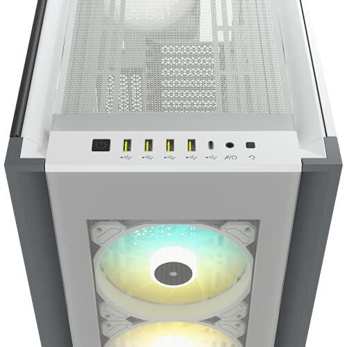 Corsair iCUE 7000X RGB Tempered Glass Full-Tower ATX Computer Case/Gaming Cabinet - White - CC-9011227-WW